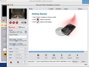3herosoft DVD to BlackBerry Suite for Mac