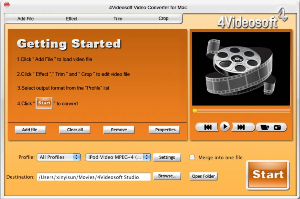4Videosoft Video Converter for Mac