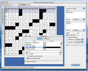 Arensus Crossword Puzzle Editor