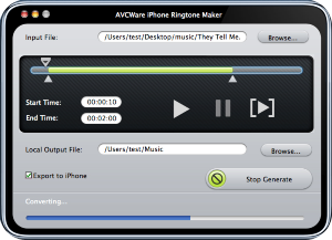 AVCWare iPhone Ringtone Maker for Mac