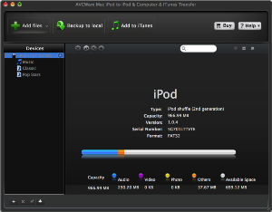 AVCWare iPod to iPod/Mac/iTunes Transfer