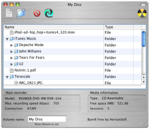 BurnX Free for Mac