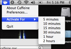 Caffeine for mac