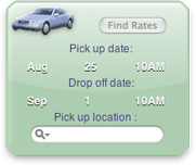 CarRental Yahoo! Widget