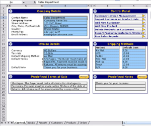 Customer Invoice Template