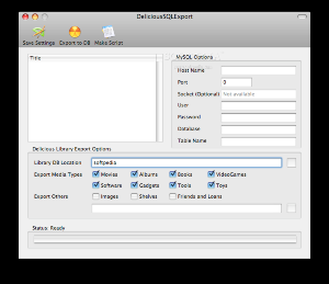 DeliciousSQLExport for mac