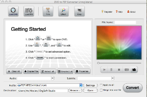 DVD to PSP Converter for Mac