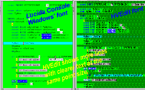 HVEdit - TrueType Text Editor Font