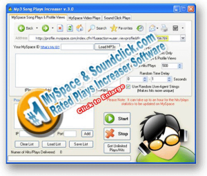 Increase MySpace Plays Increaser