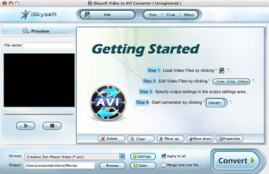 iSkysoft Video to AVI Converter Mac