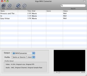 Kigo M4V Converter for Mac