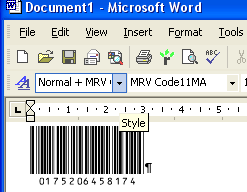 Morovia Code 11 Barcode Fontware