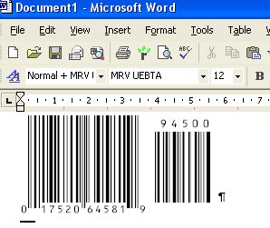 Morovia UPC-A/UPC-E/EAN-8/EAN-13/Bookland Barcode Font