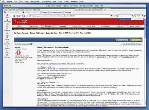 Opera  for Mac OS X