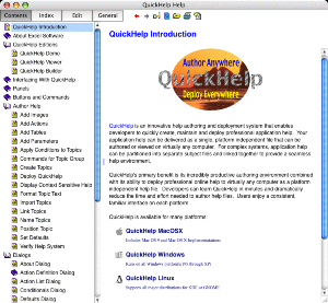 QuickHelp MacOSX