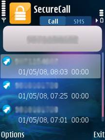 Secure call and SMS