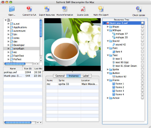 Sothink Flash Decompiler for Mac
