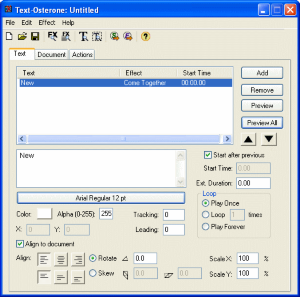Text-Osterone for Macintosh