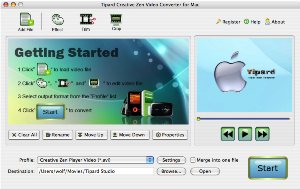 Tipard CreativeZenVideoConverterforMac