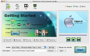 Tipard Zune Video Converter for Mac