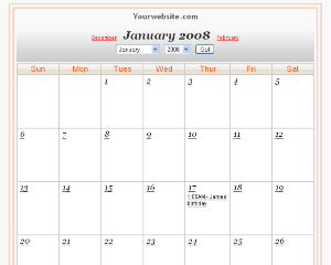 Tukanas Calendar script
