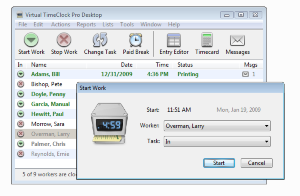 Virtual TimeClock