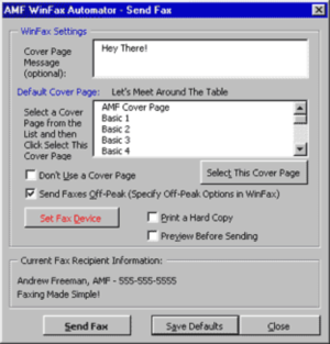 WinFax Pro Automator for Word