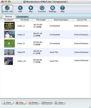 Wondershare AllMyTube for Mac