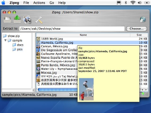 Zipeg for Macintosh